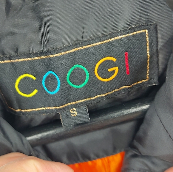 Coogi Black Muliti Colored Puffer Vest Size Small - Picture 4 of 8